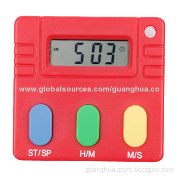 Timers with 99 Minutes and 59 Seconds, Operated by Batteries